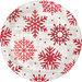 Bring a Winter Wonderland to your holiday table with these whimsical Let It Snow Paper Plates! These festive 7" plates feature a white background adorned with bright red snowflakes. Eight plates per package. Snow much fun!