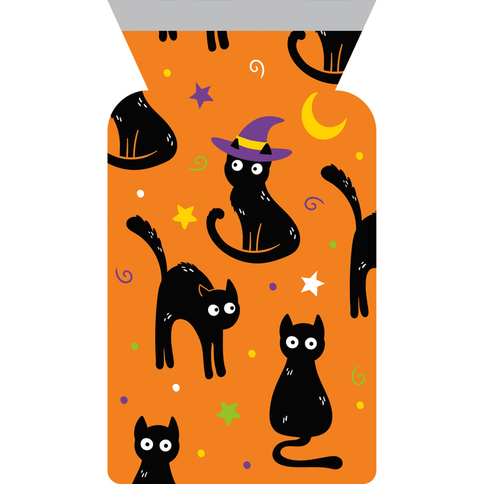 Halloween Black Cat Cello Treat Bags 12ct
