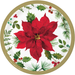 This festive set of 7" paper plates feature a beautiful poinsettia design in the center, perfect for your next Christmas celebration. With 8 plates included in the set, you'll be able to serve up to 8 guests in style. The plates are made of premium paper material that's durable and can hold a variety of snacks and meals. Enjoy your holiday season in style with this eye-catching plate set.