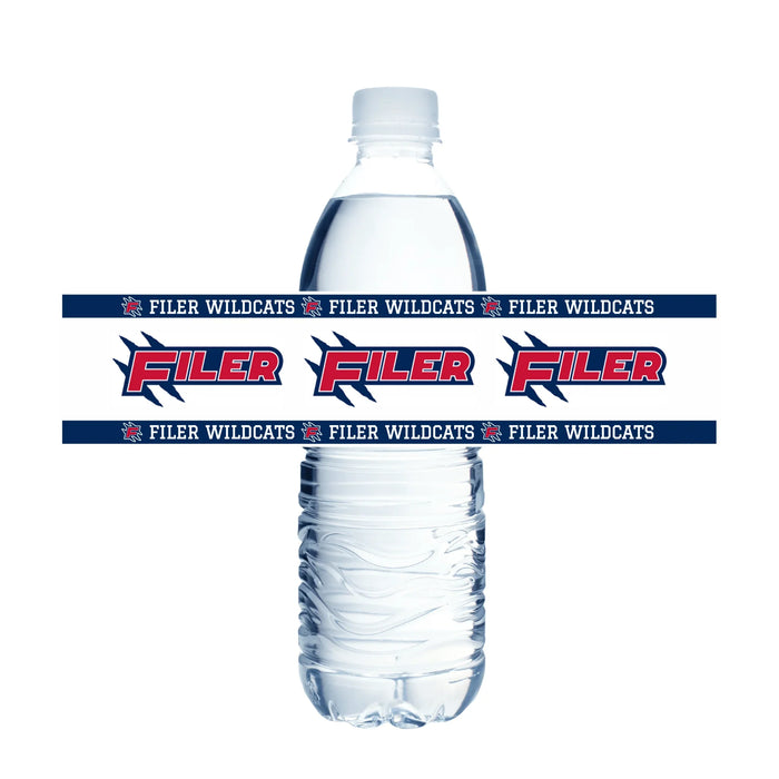 Filer High School Water Bottle Labels | 12 ct - Zurchers