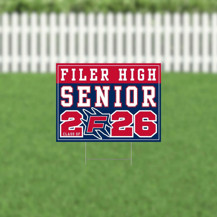 Filer ID 2026 Senior Yard Sign | 1ct - Zurchers
