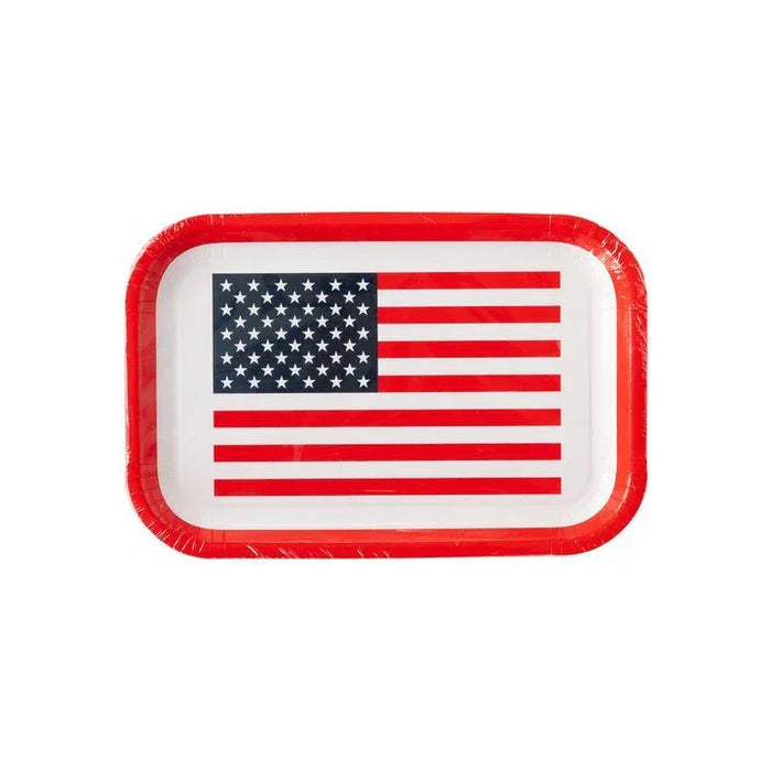 Flag Shaped Paper Plate 10" | 8 ct - Zurchers