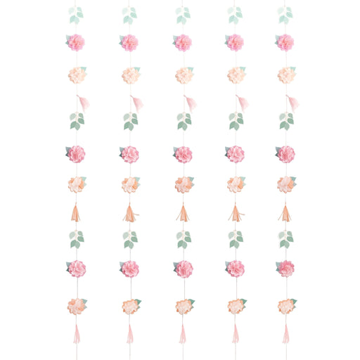 Flower Tassel Photo Backdrop Garland Kit | 1ct
