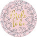 9in Plate Foil Pink Diamond Bachelorette - Party Supplies