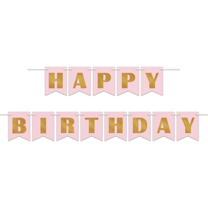 Foil Happy Birthday Banner 12' | 1ct - Zurchers