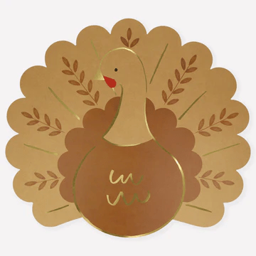 Folk Turkey Paper Placemats | 1ct - Zurchers
