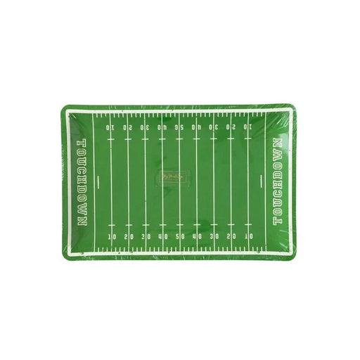 Football Field Shaped Paper Plate 11" | 8 ct - Zurchers