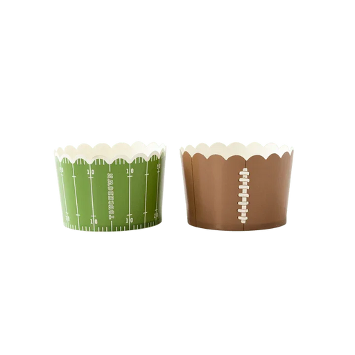 Football Jumbo Baking/Food Cups 8oz | 40ct - Zurchers