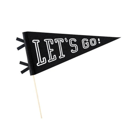 Football Let's Go! Felt Pennant 14" | 1 ct - Zurchers