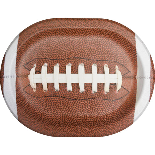 Football Oval Platter Paper Plates 12" | 8 ct - Zurchers