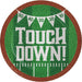 Football Tailgate Time Touch Down Paper Plates 9" | 8ct - Zurchers