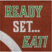 Football Tailgate Time Ready Set Eat Beverage Napkins | 16 ct - Zurchers