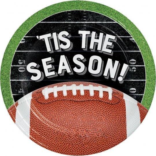 Football 'Tis the Season! Dessert Plate 7" | 8 ct - Zurchers