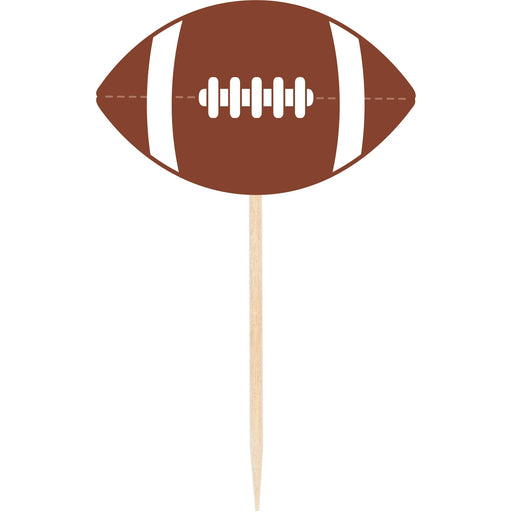 Football Wooden Picks 3.25" | 50 ct - Zurchers