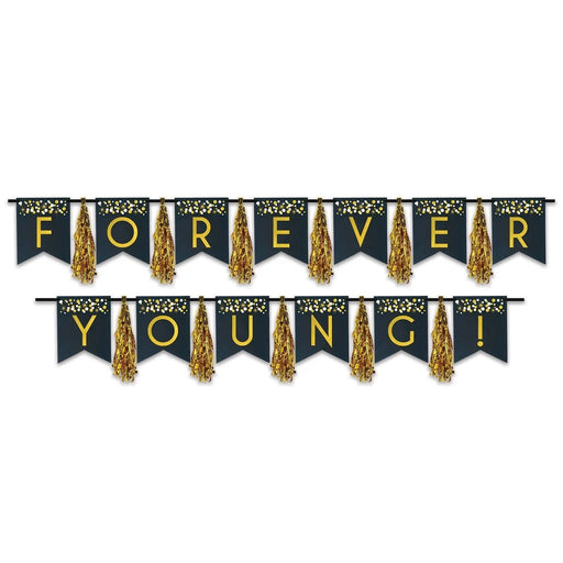 Forever Young Tassel Banner 9' | 2pcs - Zurchers