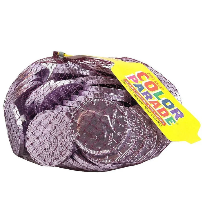 Fort Knox Lavender Chocolate Coins 1.5" | 16oz. - Zurchers