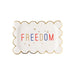 Freedom Scalloped Plate 11.5" x 7.5" | 8 Count - Zurchers
