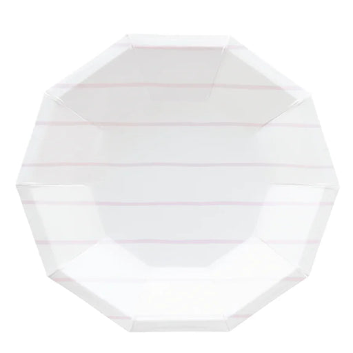 Frenchie Striped Lilac Plates 8" | 8ct - Zurchers
