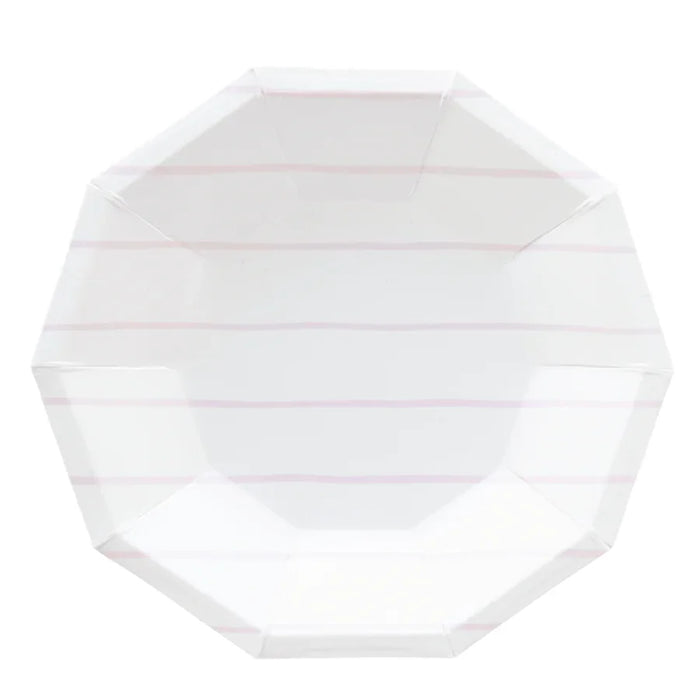 Frenchie Striped Lilac Plates 8" | 8ct - Zurchers