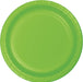 7in Round Plate Fresh Lime - Party Supplies