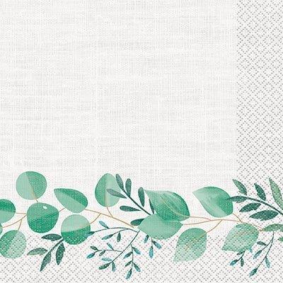 Fresh Greens Botanical Lunch Napkins | 16ct - Zurchers