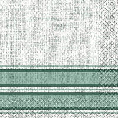 Fresh Greens Botanical Stripe Lunch Napkins | 16ct - Zurchers