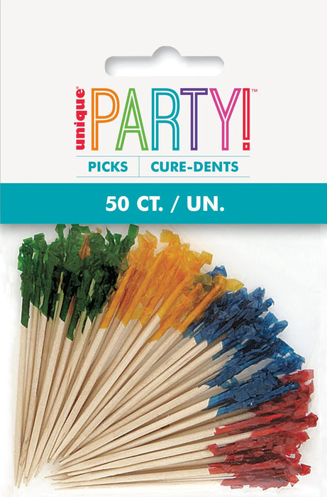 50ct Frill Picks - Party Supplies