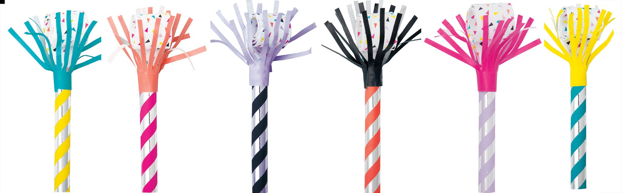 6ct Fringed Blowout Assorted - Party Supplies