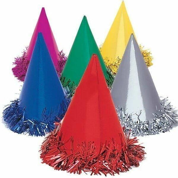 Fringe Foil Hats Assortment | 6ct - Zurchers