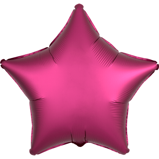 Fuchsia Star Mylar Balloon, 18'' | 1 ct