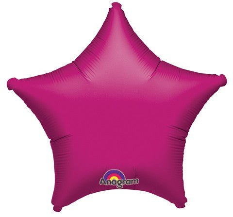 Fuchsia Star Mylar Balloon, 18'' | 1 ct - Zurchers