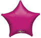 Fuchsia Star Mylar Balloon, 18'' | 1 ct - Zurchers