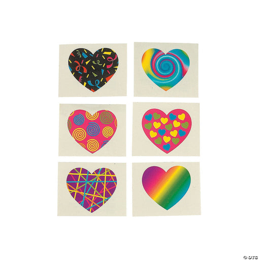 Funky Heart Tattoos | 36ct - Zurchers