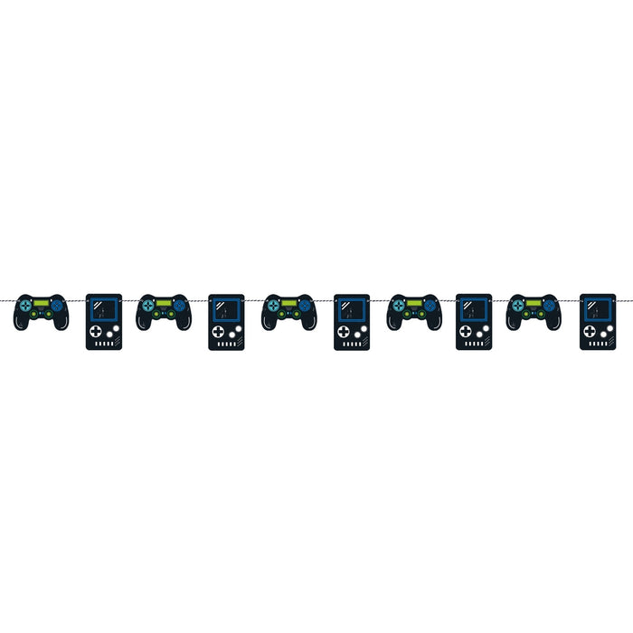 7ft Garland Gamer Birthday