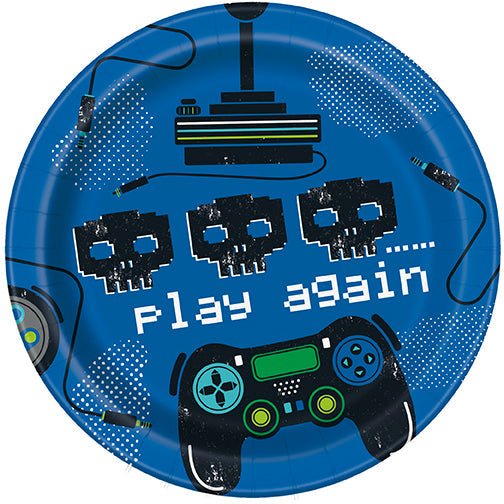 Gamer Birthday Plate 7in | 8ct