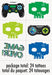 24ct Tattoos Sheet Gamer Birthday