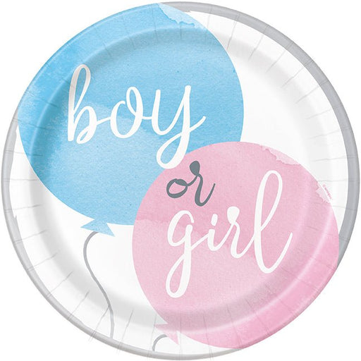 Gender Reveal Party Plate 9in | 8ct
