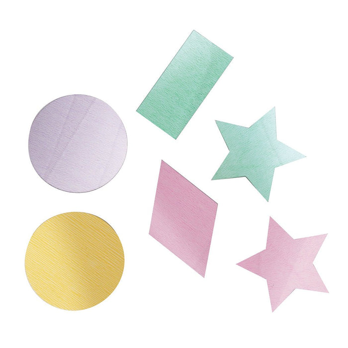 2oz Geometric Shapes Pastel Confetti - Party Supplies
