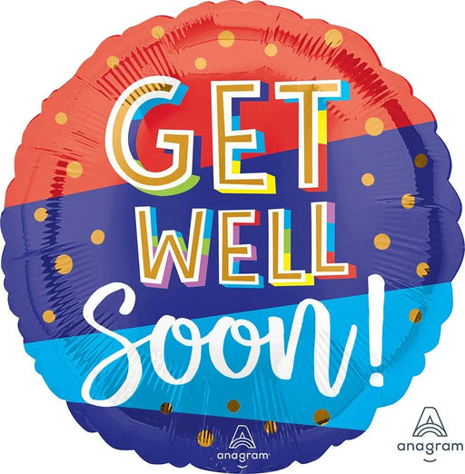 Get Well Soon Bouncy Mylar Balloon, 18" | 1 ct - Zurchers