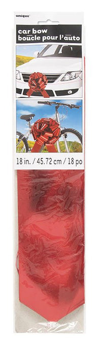 18in Giant Red Car Bow - Party Supplies
