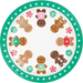 Gingerbread Plate with Peppermint Border | 1ct - Zurchers