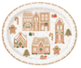 Gingerbread Village Christmas Oval Paper Platter | 1ct - Zurchers