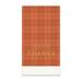 Give Thanks Plaid Dinner Napkin | 1ct - Zurchers
