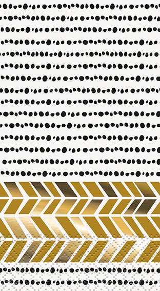 16ct Glitter Chic Party Foil guest napkins