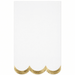Glitter Scallop Edge Golden Garden Party Napkins | 16ct