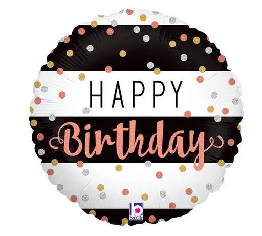 Glitter Happy Birthday Mylar Balloon 18" | 1ct - Zurchers