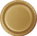Glittering Gold Paper Plates 7" | 24ct - Zurchers