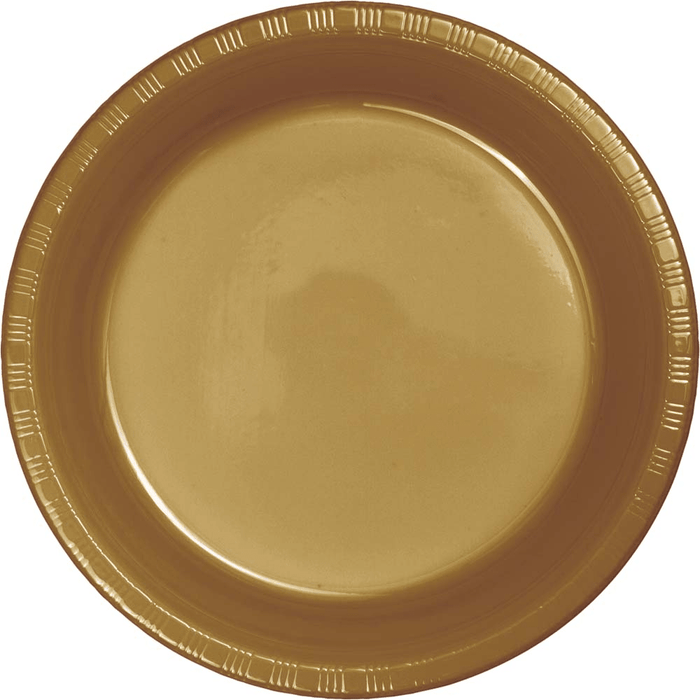 Glittering Gold Premium Plastic Luncheon Plates 20 | ct - Zurchers