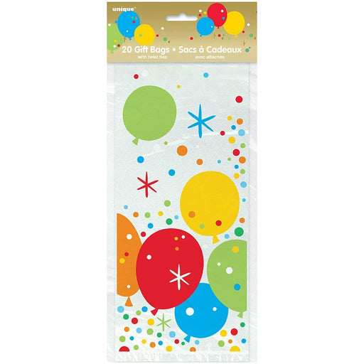 Glitzy Gold Birthday Cello Bag | 20ct