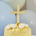 Gold Cross Cake Topper | 1ct - Zurchers